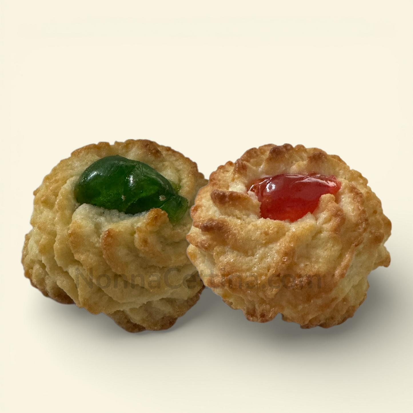 Dolcini Siciliani di Pasta di Mandorle con Ciliegia Candita Rossa e Verde – Confezione Regalo 350 g