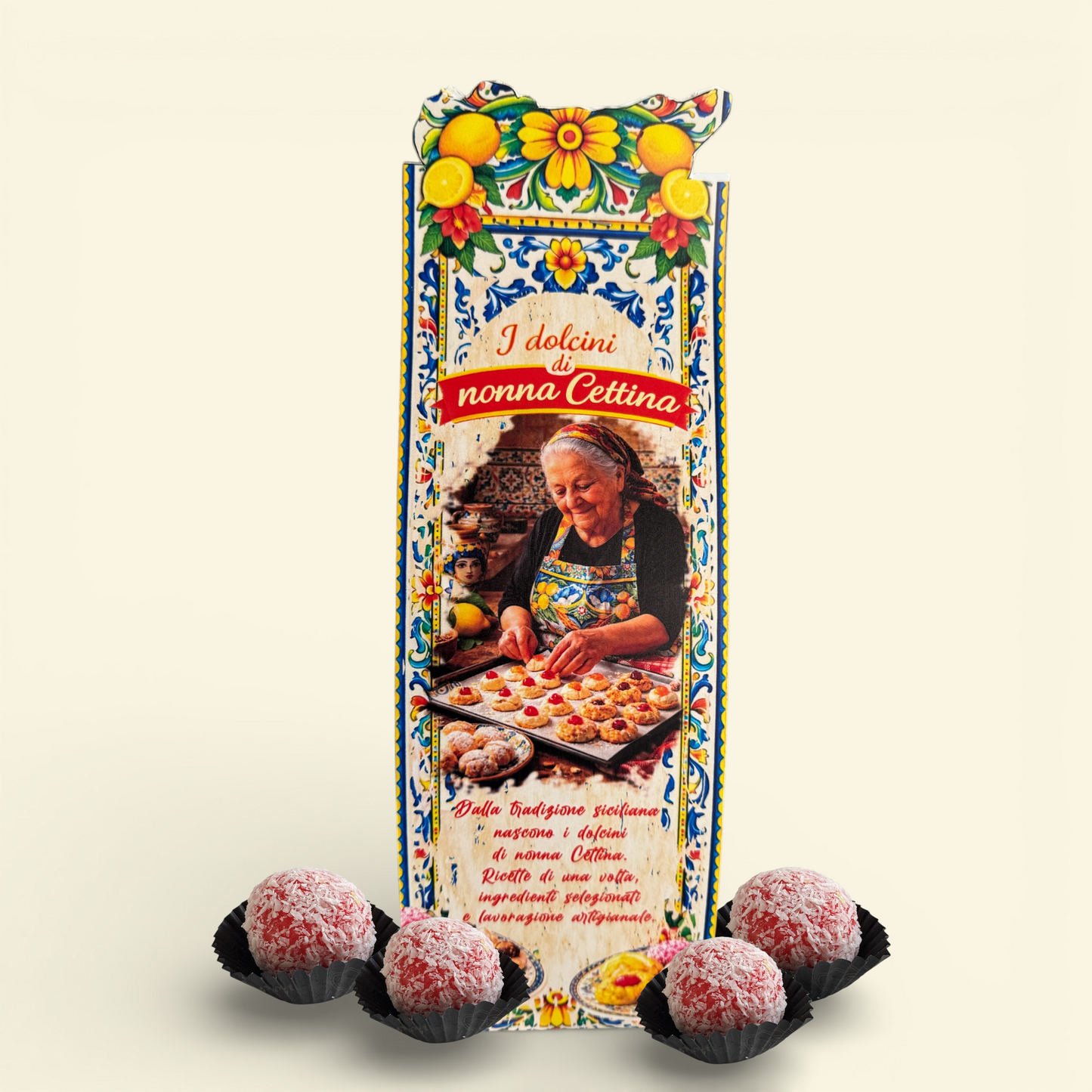 Nonna Cettina Dessert al Cocco e Fragola  – Confezione Regalo 350 g