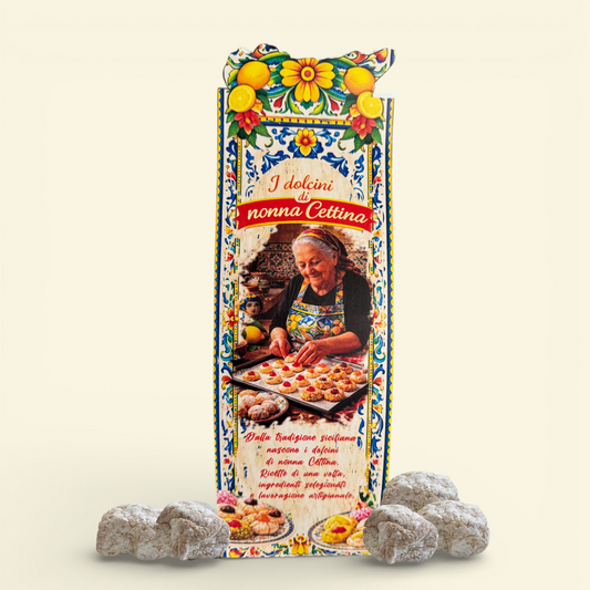 Dolcini Siciliani Pizzicotti o Pizzicati Bianchi di Pasta di Mandorle – Confezione Regalo 350 g